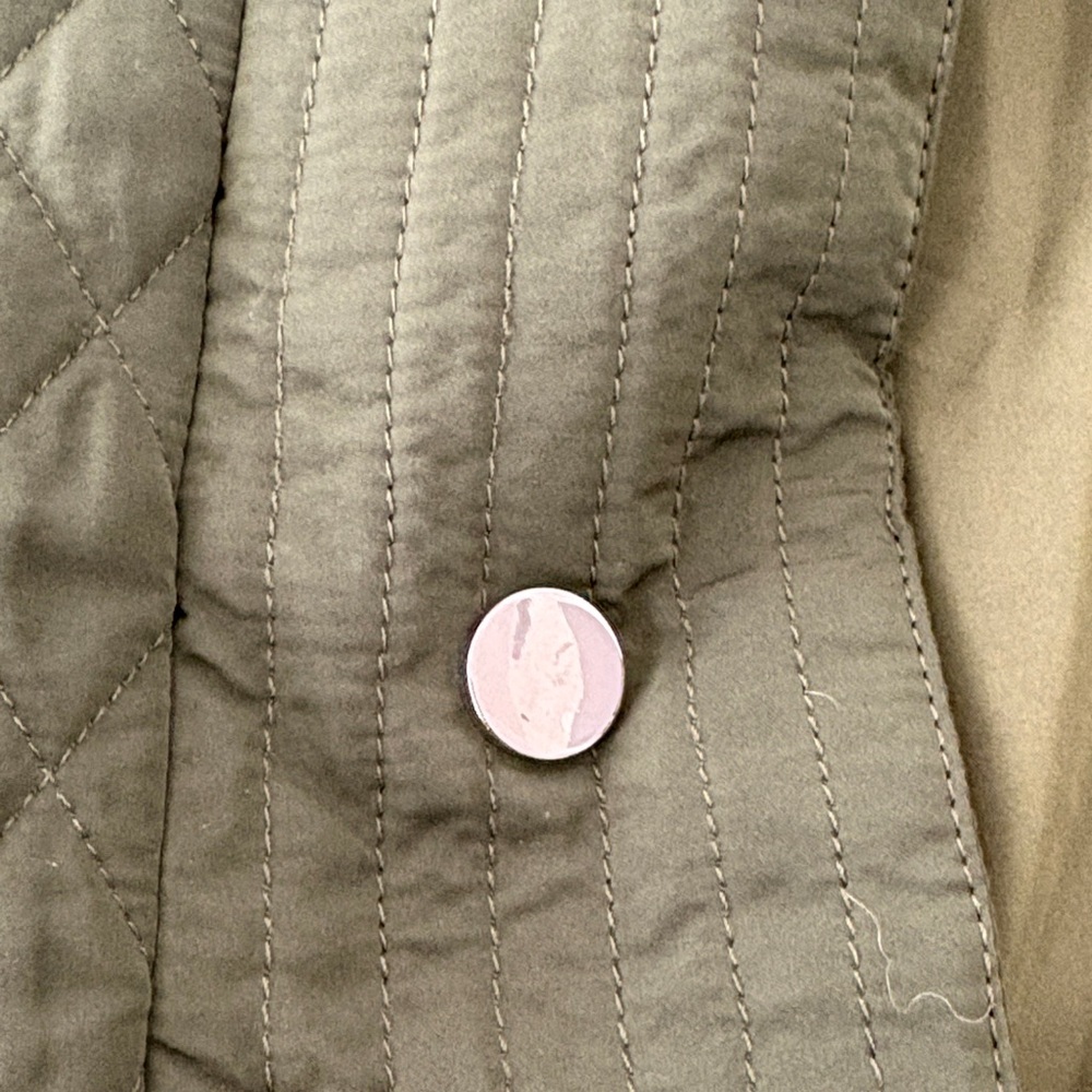 Aqua Olive Quilted Jacket - Picture 10 of 10